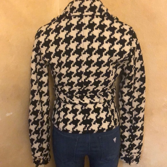 Express wool houndstooth moto style jacket - Picture 5 of 6